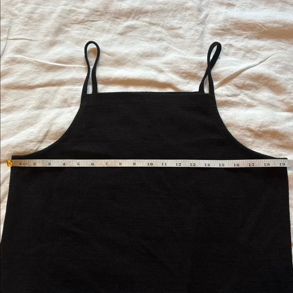 Madewell Apron Tank in True Black - Picture 3 of 5